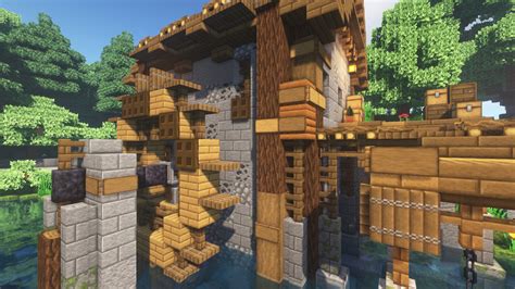 How to build a Water Mill Minecraft Map