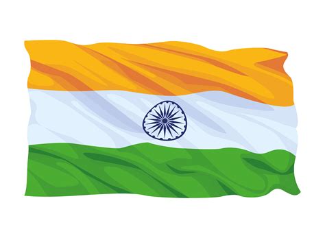 Flag of India cartoon composition 1595906 Vector Art at Vecteezy