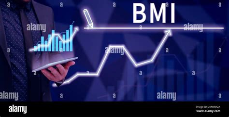 Signo que muestra el IMC Concepto de Internet Método para estimar los