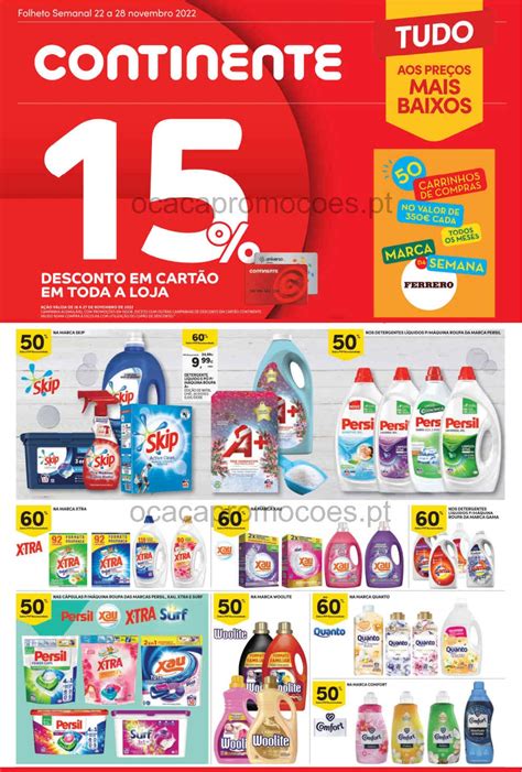 Antevisão Folheto CONTINENTE LIMPEZA Promoções 22 novembro a 28