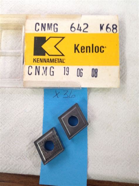 5 NEW KENNAMETAL CNMG 642 CARBIDE INSERTS 19 06 08 GRADE K68 USA