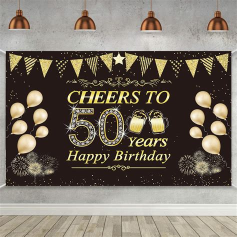 Buy X Ft Cheers To Years Happy Birthday Backdrop Background