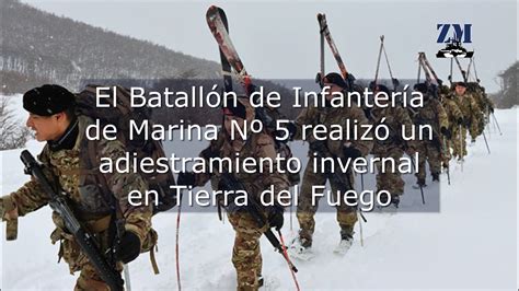 El Batallón de Infantería de Marina Nº 5 realizó un adiestramiento