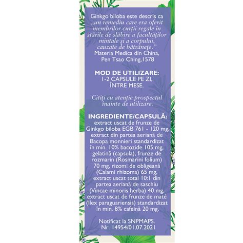 Circulatie Cerebrala Si Memorie 1 N132 63 Capsule Fares Farmacia