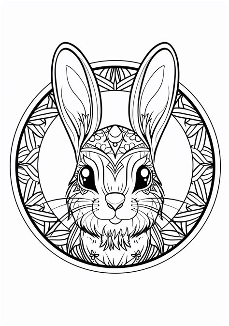 Coloriage Mandala Lapin Imprimer Gratuit Objectif Maternelle