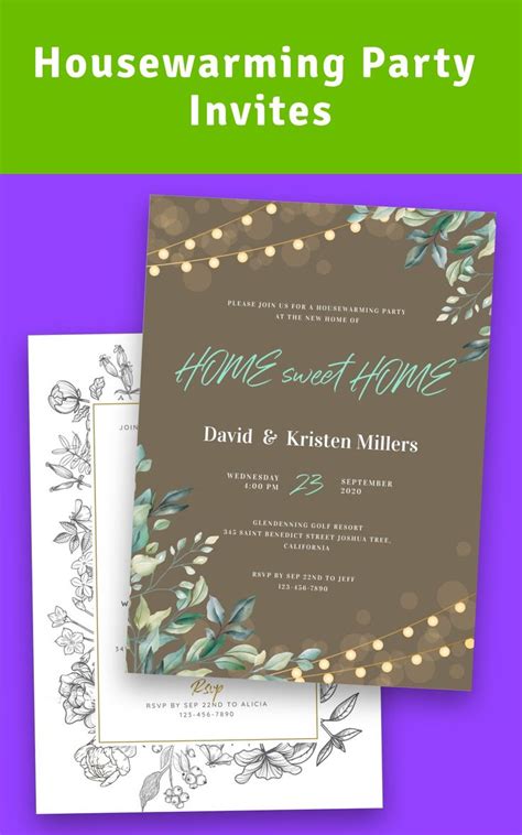 Housewarming Party Invites, Invitation For Housewarming, Housewarming Invitation Design