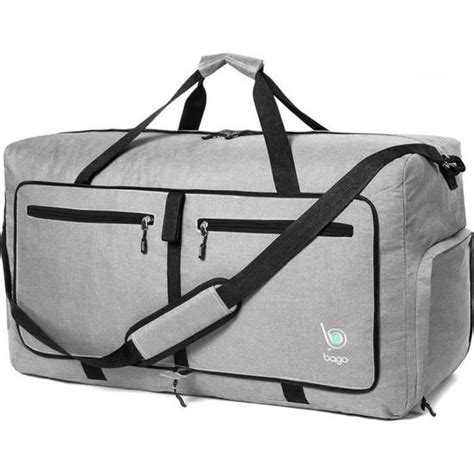 Sac De Voyage Pliable Léger Pour Homme Et Femme 60 L 80 L 100 L Gris