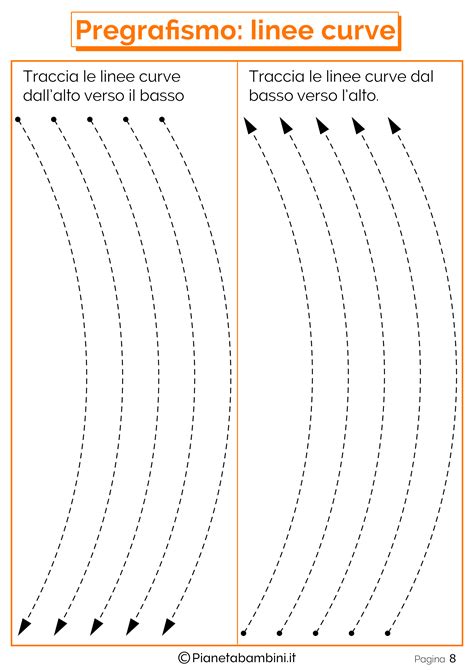 Schede Pregrafismo Percorsi Linee Rette E Curve F