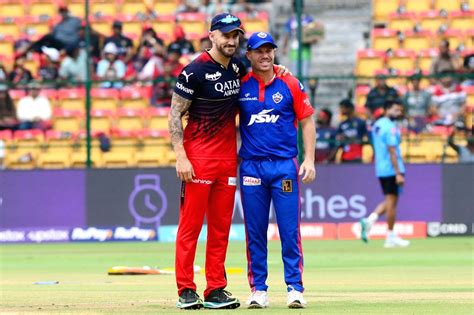 Bengaluru Rcb Captain Faf Du Plessis And Dc Captain David Warner