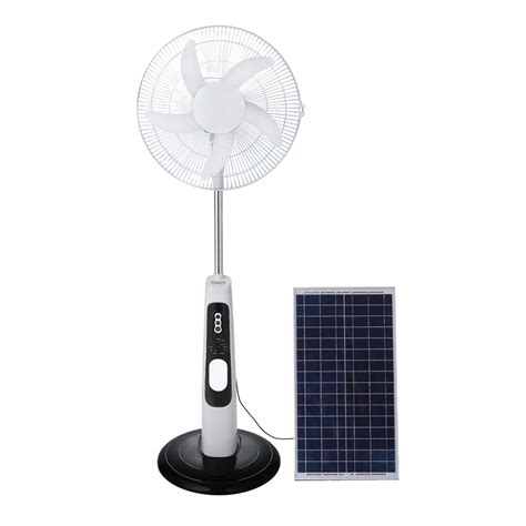 LD 300B 16 Inch 12V DC Solar Fan Solar Powered Rechargeable Fan