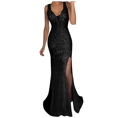 Baocc Sequin Dress For Women Women Sequin Prom Party Ball Gown Sexy