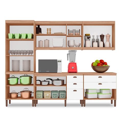 Cozinha Completa Modulada J Ssica Tuboarte Mdf Premium