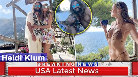 Heidi Klum Sizzles Wearing Nude Bikini On Summer Vacation In Italy