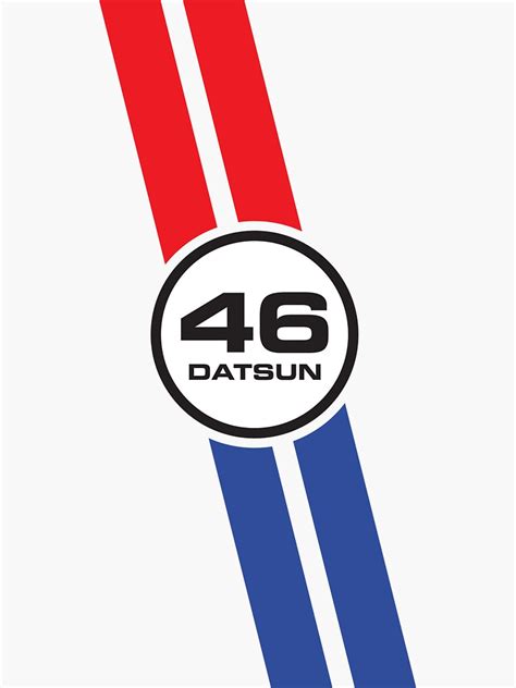 Vintage Datsun Racing Livery Sticker By Colinbrunt Redbubble