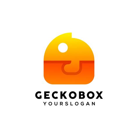 gecko gradient logo design vector 6549514 Vector Art at Vecteezy