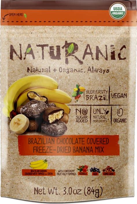 Amazon Naturanic Brazilian Dark Chocolate Covered Freeze Dried