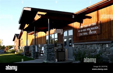 Cultural Center Entrance on Fort Belknap Indian Reservation Stock Video ...