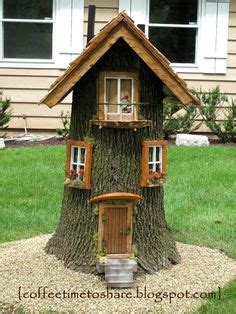 340 Best Tree Stump Houses Ideas | tree stump, fairy houses, fairy garden