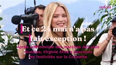 Cannes Virginie Efira Future Maman Sublime Dans Une Robe Noire