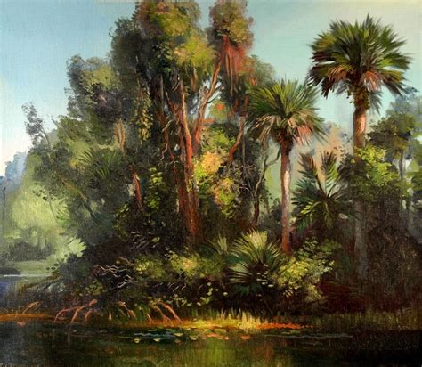 Tropical Florida Keith Gunderson Florida Landscape Painting Florida Art