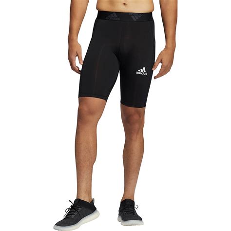 Adidas Mens Techfit Short Tights Academy