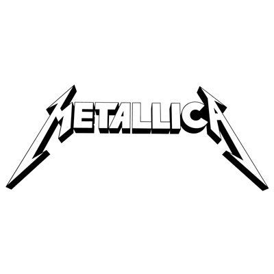 Metallica logo Stickers 04 - ステッカー、カッティングステッカー、シールを通販・販売・通信販売しているオンラインショップ! - acestickers.com