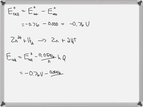 SOLVED Calculate The Standard Potential Of The Cell Consisting Of The