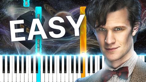 Doctor Who Theme Song EASIEST Piano Tutorial SHEET MUSIC YouTube