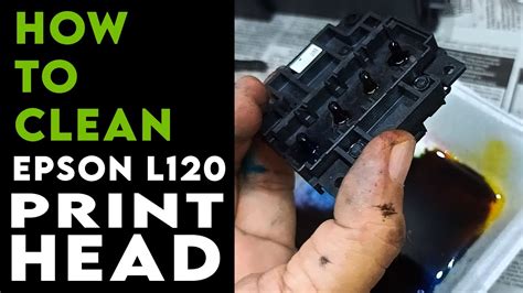 How To Clean Clogged Epson Printhead Epson Printhead L120 Youtube