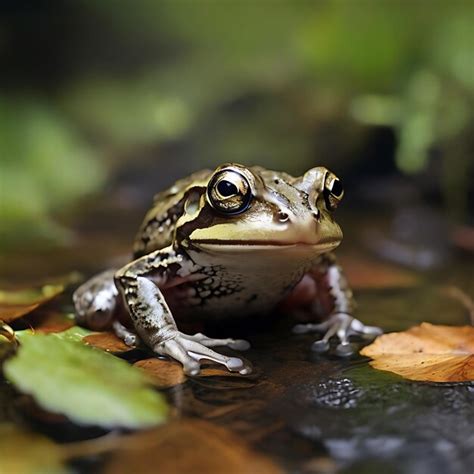 Premium Ai Image A Wild Frog With Grey Eyes Ai Generated