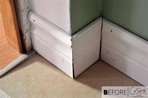 How To Fill Corner Gaps In Baseboard Trim