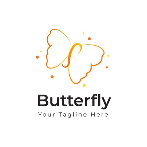 Schmetterling Logo Design Konzept Vektor Vorlage Premium Vektor