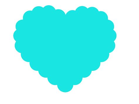 Teal Heart Clip Art at Clker.com - vector clip art online, royalty free ...