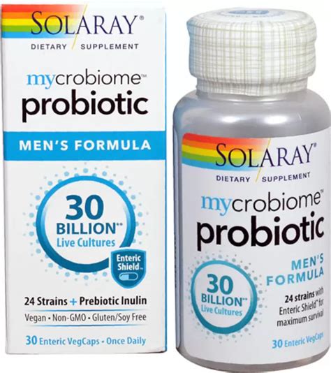 Solaray Mycrobiome Probiotic Men S Formula Billion Cfu