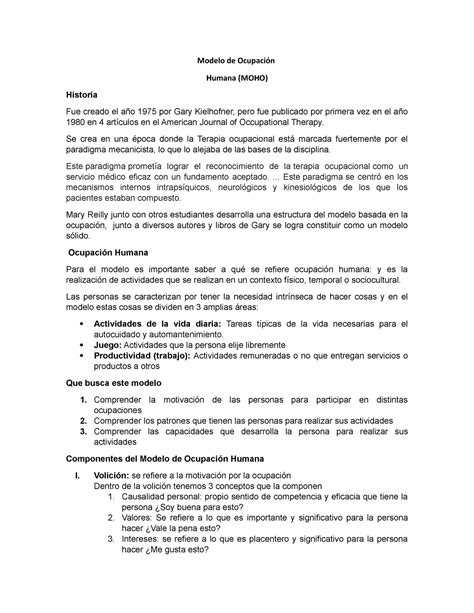 Moho Sintesis Modelo De Ocupacion Humana Modelo De Ocupación Humana