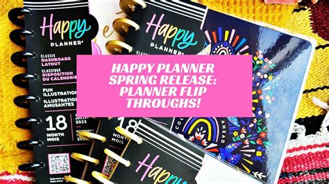 Happy Planner Spring Release Planner Flip Throughs YouTube