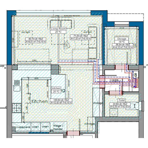 underfloor-heating-water-pipe-layout-design-cad-service