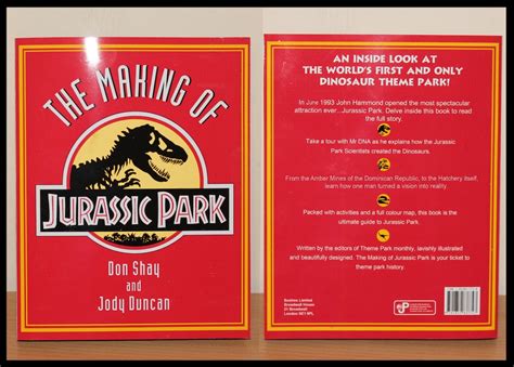 The Making of Jurassic Park Book Cover Digital Download - Etsy