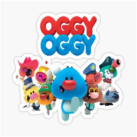 Oggy Oggy Cute Oggy Oggy Sticker For Sale By Blanrone Redbubble