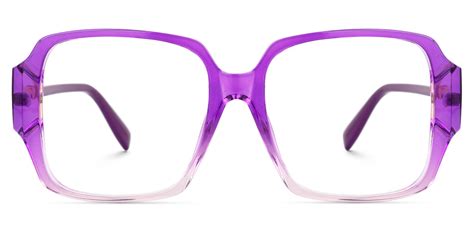 Bransby Square Purple Eyeglasses Vooglam