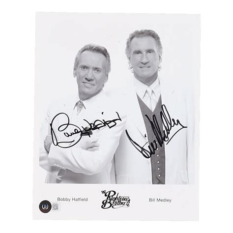 Bill Medley Bobby Hatfield Signed The Righteous Brothers X Photo