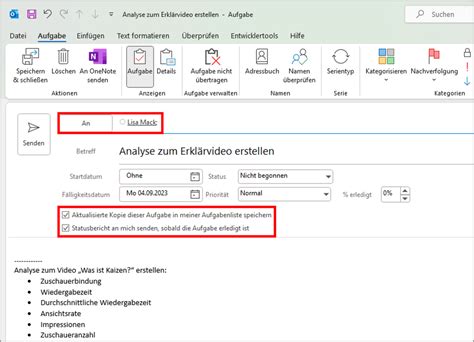 Outlook Aufgaben Erstellen Anzeigen Organisieren Video