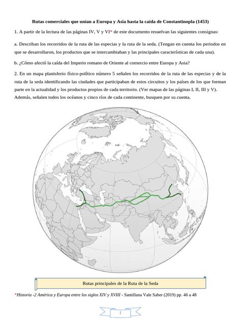 Rutas Comerciales Que Unían A Europa y Asia Hasta La Caída de