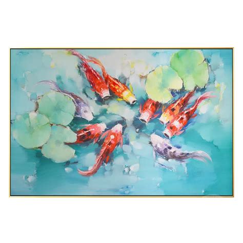 Koi Fish Feng Shui Watercolor Painting Campestre Al Gov Br