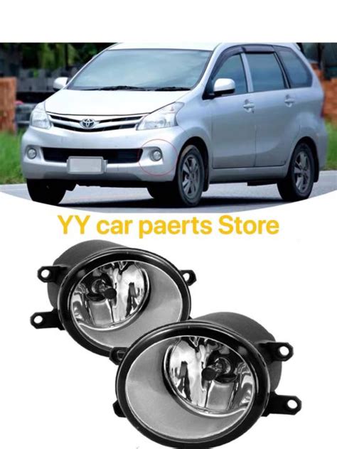 A Pair For TOYOTA AVANZA 2008 2009 2010 2011 Fog Lamp Fog Light Front