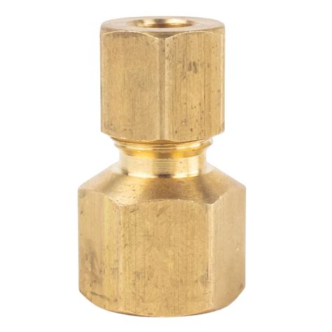 1 4 FNPT X 1 4 Compression Brass Female Pipe Fitting Connector With