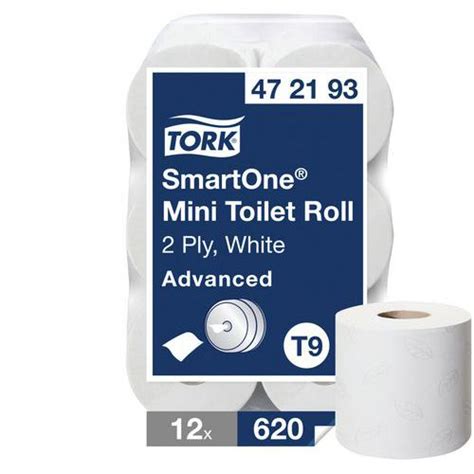 Papier toilette Tork rouleau feuille à feuille SmartOne Manutan fr