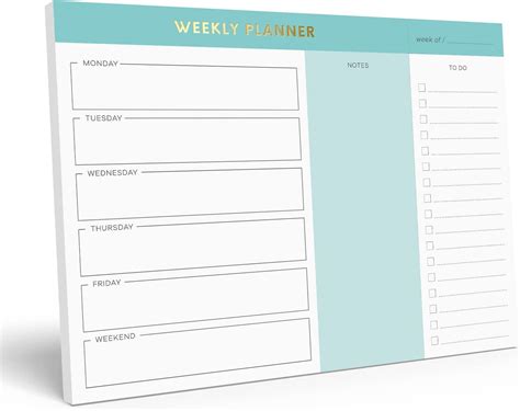 Amazon Sweetzer Orange Fruity Weekly Meal Planner And Grocery