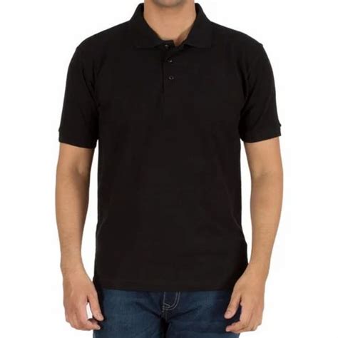 Black T Shirt With Collar