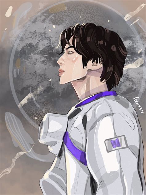 10 Fanarts Inspired By BTS Jin S The Astronaut That Are Out Of This